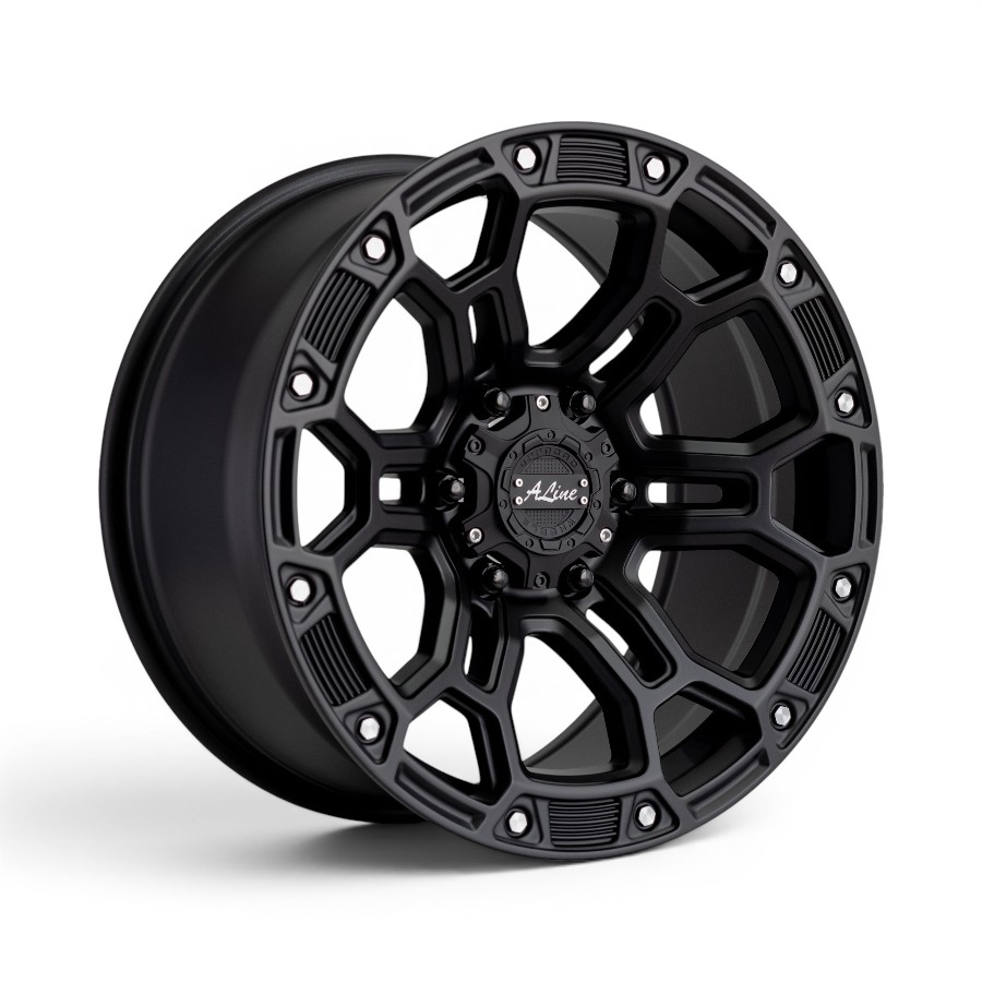 82361018 havoc 18" A-Line Havoc 6x139 Satin Black Alloy Wheels - Image 1