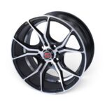 15" GR-DEKA 4x100 & 4x108 Matt Black Machine Face Alloy Wheels