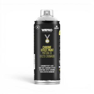WePro Chrome Effect Spray Paint - Gloss Silver (400ml)