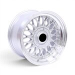 15" F2517 4x100 & 5x100 Silver Machine Lip Alloy Wheels