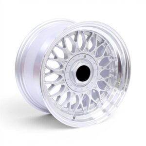 15" F2517 4x100 & 5x100 Silver Machine Lip Alloy Wheels