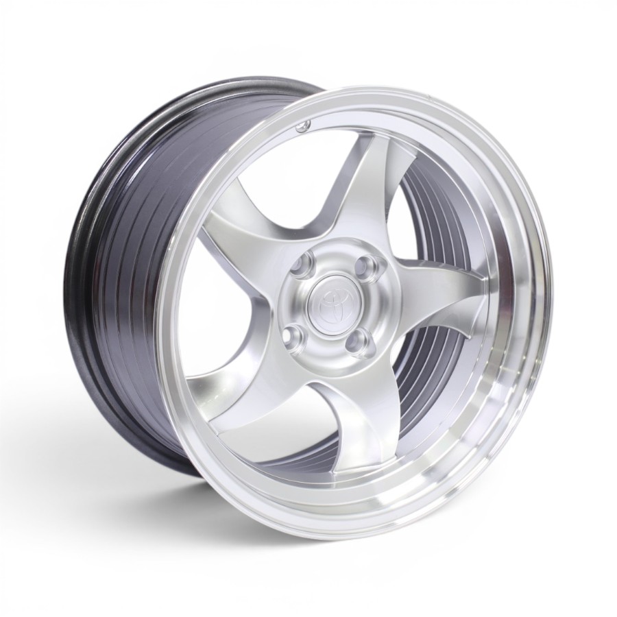 M8944 15" M8944 4x100 Hyper Silver Alloy Wheels - Image 1