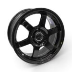 15" MM 4x100 Black Alloy Wheels