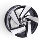 17" CW-773 5x100 Black Machine Face Alloy Wheels