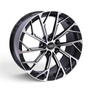 18" Venom 5x112 Black Machine Face Alloy Wheels