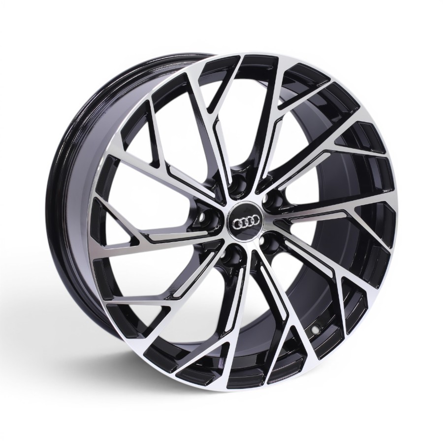 F5165 18 18" Venom 5x112 Black Machine Face Alloy Wheels - Image 1