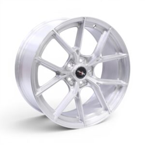 19" Racing Hart CC7 5x112 Gloss Brushed Silver Alloy Wheels
