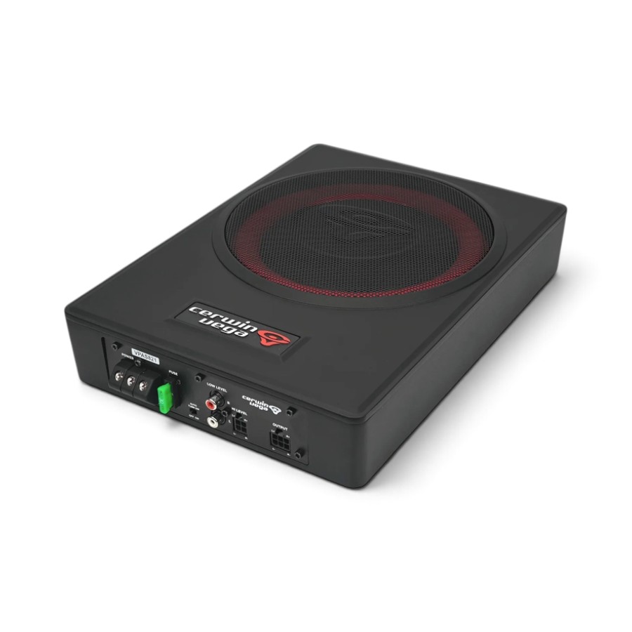 CV-VPAS821 Cerwin Vega VPAS821 8" Powered Slim Subwoofer Enclosure with 2CH Output for Additional Speakers - Image 1