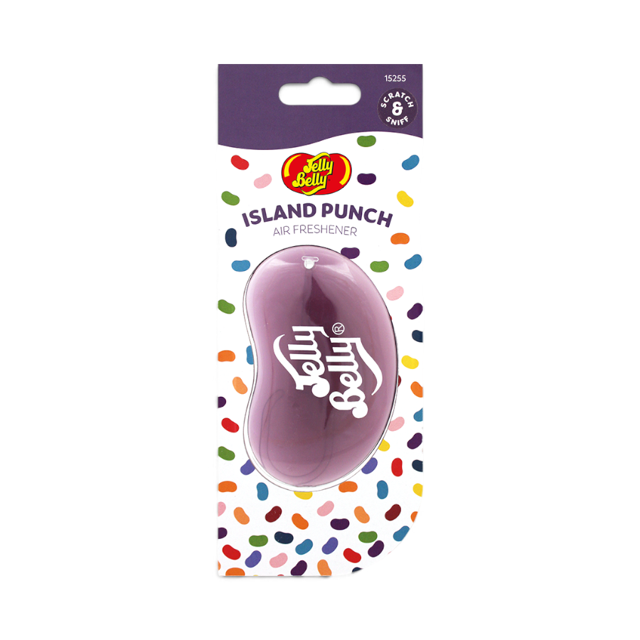 JB-ISLAND PUNCH Jelly Belly 3D Air Freshener - Island Punch Scent - Image 1