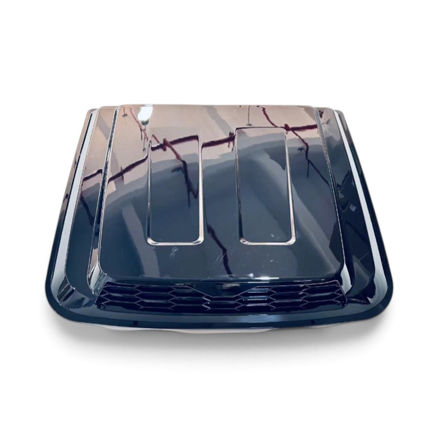 JT2-HOODVENT3 Brabus Inspired Gloss Black Bonnet Scoop for Jetour T2 - Image 1