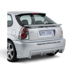 FibreForce Slotted Design Rear Bumper for Honda Civic Si
