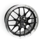 15" GT480 4x100 Black with Machine Lip Alloy Wheels