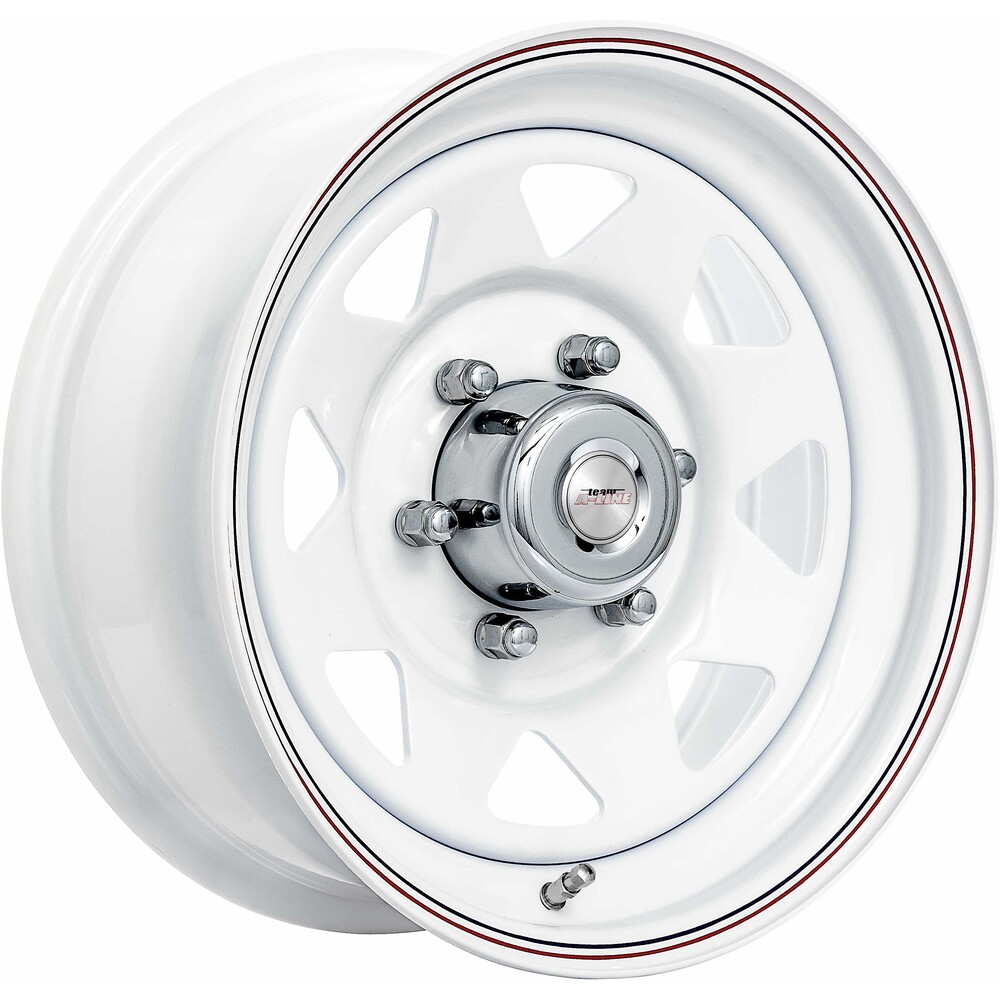82460011 SNG 13" A-Line Spoke White 4/100 Single Alloy Wheel - Image 1