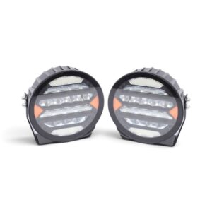 Universal 7" LED Spotlamps with Orange Reflectors (pair)