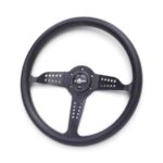 GripForge 350mm Anodized Black 3-Spoke Sport Steering Wheel