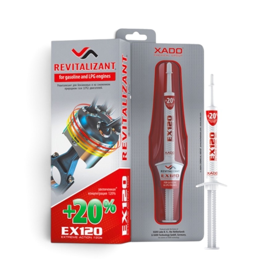 XA 12035 XADO Revitalizant EX120 For Gasoline & LPG Engine (Syringe 8ml) - Image 1