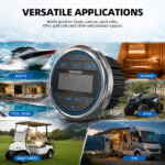 Marine Tech MS-15RV Round Face Ip5 Med Player for Boats/ATV/Offroad - Image 6