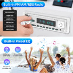 Marine Tech MS-320 Single Din Digital Media Receiver for Marine/ATV/Off-Road - Image 2