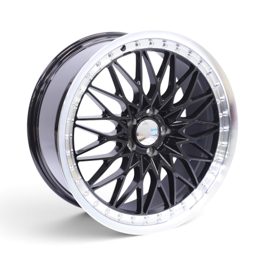 YZTV170 19 BML 19" NDT-170 5x112 Gloss Black Machine Lip Alloy Wheels - Image 1
