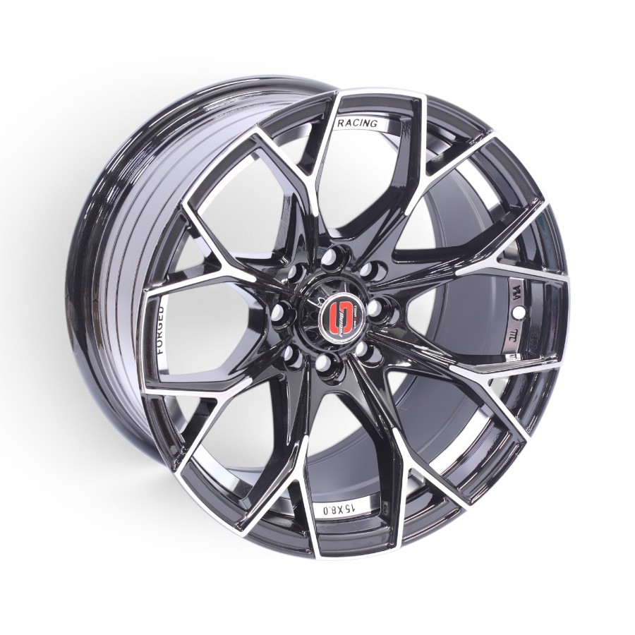 GR5814 15" Peacemaker 4x100 & 4x108 Black Machine Face Alloy Wheels - Image 1
