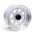 15" M8946 4x100 & 4x114 Silver Polish Alloy Wheels