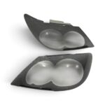 Carbon Fibre Look Headlight Shields for Toyota Fortuner 2009