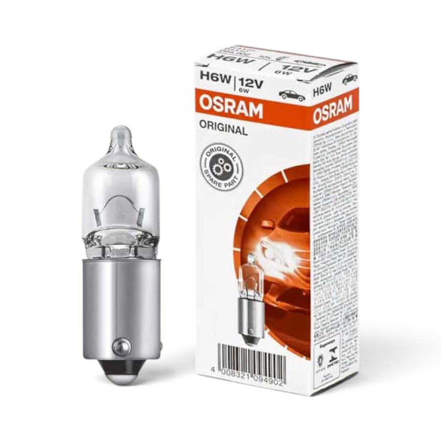 OSRAM H6W 12V GLOBE Osram H6W 12v Bulb (each) - Image 1