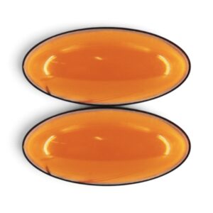 Universal Oval Orange Flashing LED Side Marker - 62x26mm (Pair)