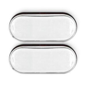 Universal Oval White LED Side Marker - 62x26mm (Pair)