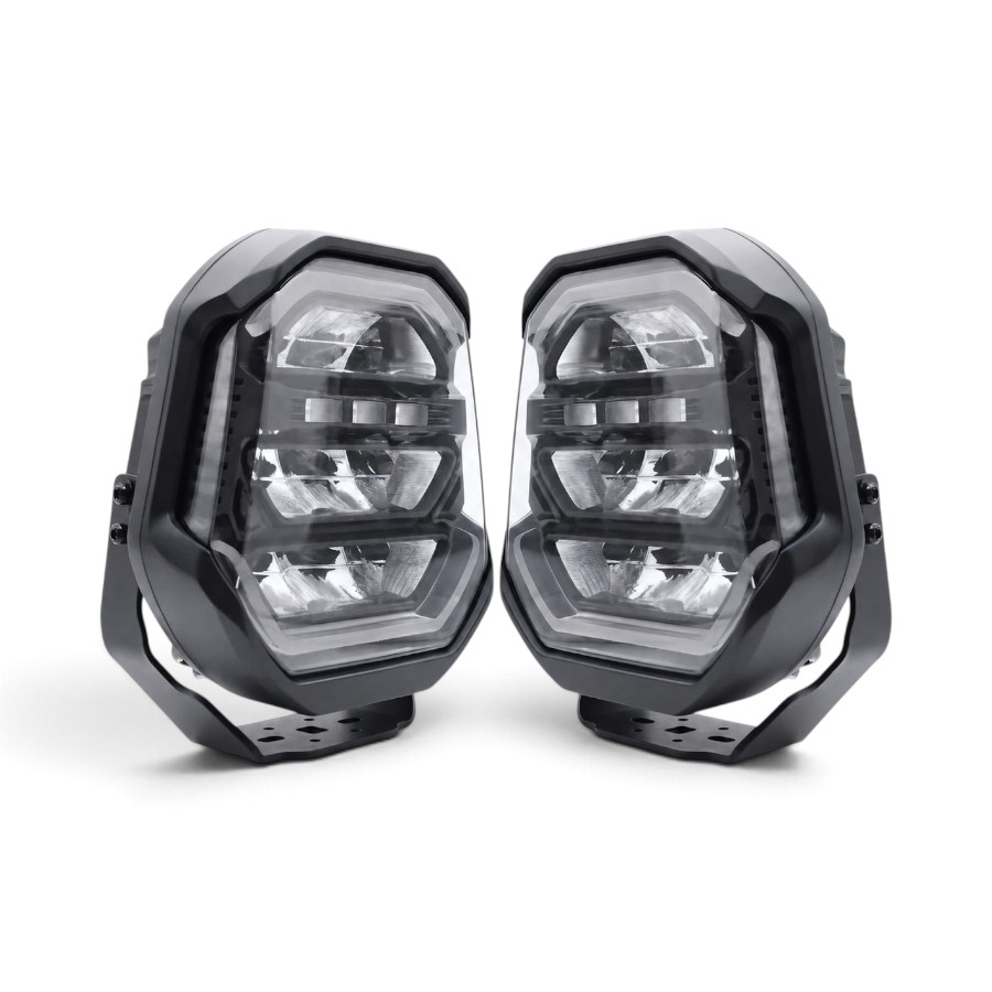 TL-DRIVELIGHT 9IN 2 Truck-Lamp 9″ Multifunction LED Driving Light Set – 24,000 Lumens - Image 1