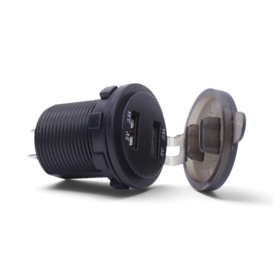 SKT-042QC Automotive SKT-042QC Power Socket with Twin USB Ports - 2.1A - Image 1