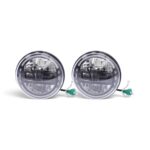 7" LED Round High/Low Lamps (70/50w) 6500k - 2300lm/3600lm (pair)