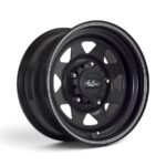16" A-Line Black Spoke 6x139 Satin Black Alloy Wheel (Single)