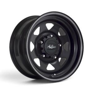 16" A-Line Black Spoke 6x139 Satin Black Alloy Wheel (Single)