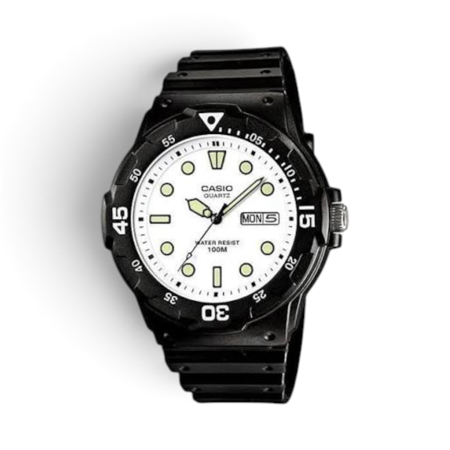 MRW-200H-7BVDF Casio MRW-200H-7BVDF Analog Sports Watch with Rotary Bezel - Image 1