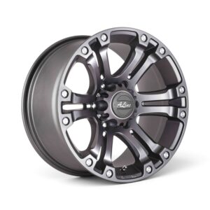 18" A-Line Granite 6x139 Charcoal Grey Rivets Milled Alloy Wheels