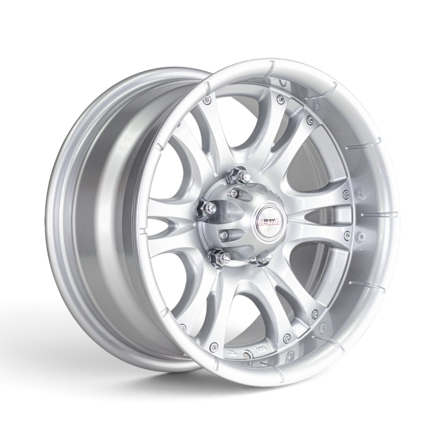 82361021 fear silver 15" A-Line Fear 6x139 Arctic Silver Alloy Wheels - Image 1