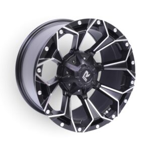 17" GR-178 6x139 Matt Black Machine Face Alloy Wheels