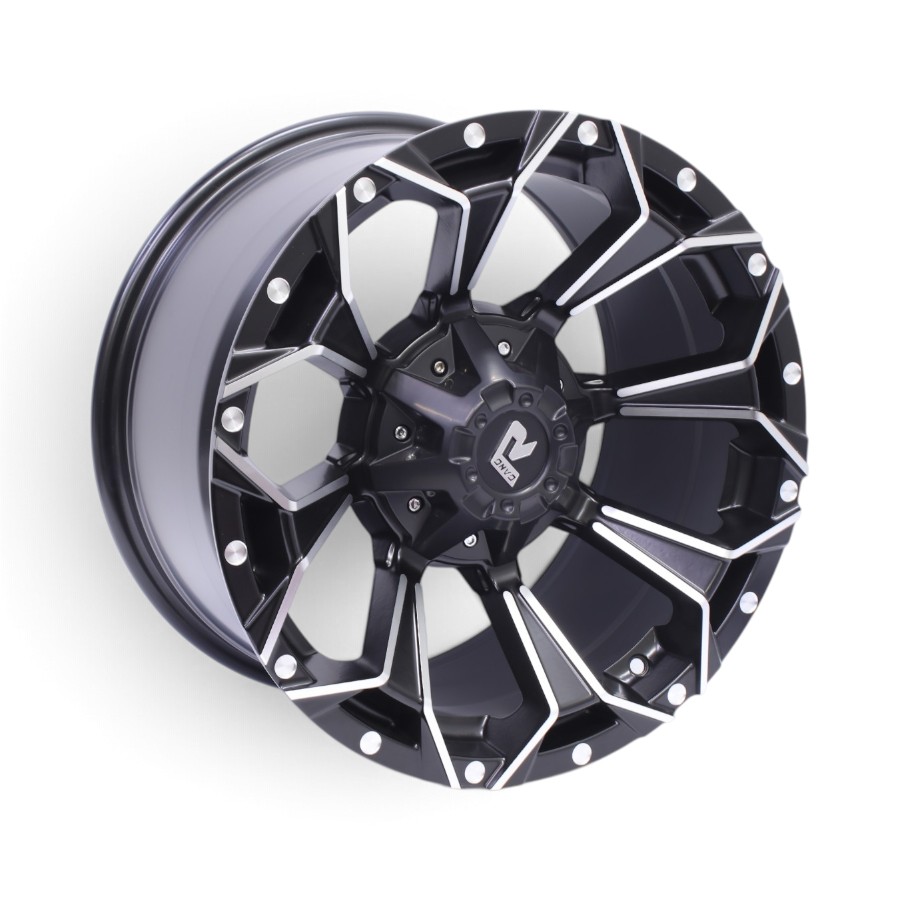 178101 17 MB 17" GR-178 6x139 Matt Black Machine Face Alloy Wheels - Image 1