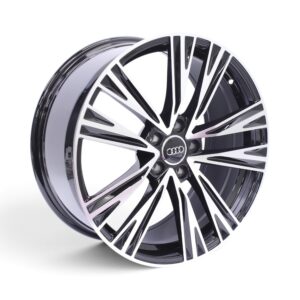 19" QS-5142 5x112 Black Machine Face Alloy Wheels