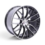 19" QS-549 5x120 Black Machine Face Alloy Wheels