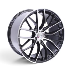19" QS-549 5x120 Black Machine Face Alloy Wheels