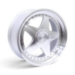 17" CW-2728 4x100 & 5x100 Silver Machine Face Alloy Wheels