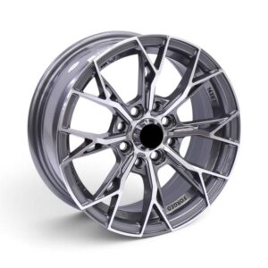 14" ZM-134 4x100 & 4x114 Gunmetal Machine Face Alloy Wheels