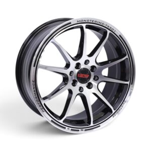 17" M9337 4x100 & 4x114 Black Machine Face Alloy Wheels