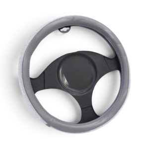 Bling Design Grey Steering Wheel Cover