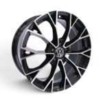 17" K640 5x100 Black Machine Face Alloy Wheels