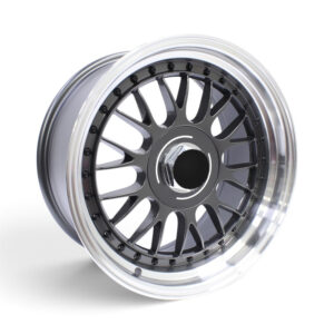 17" VT-7031 4x100 & 4x114 Gunmetal Machine Lip Alloy Wheels