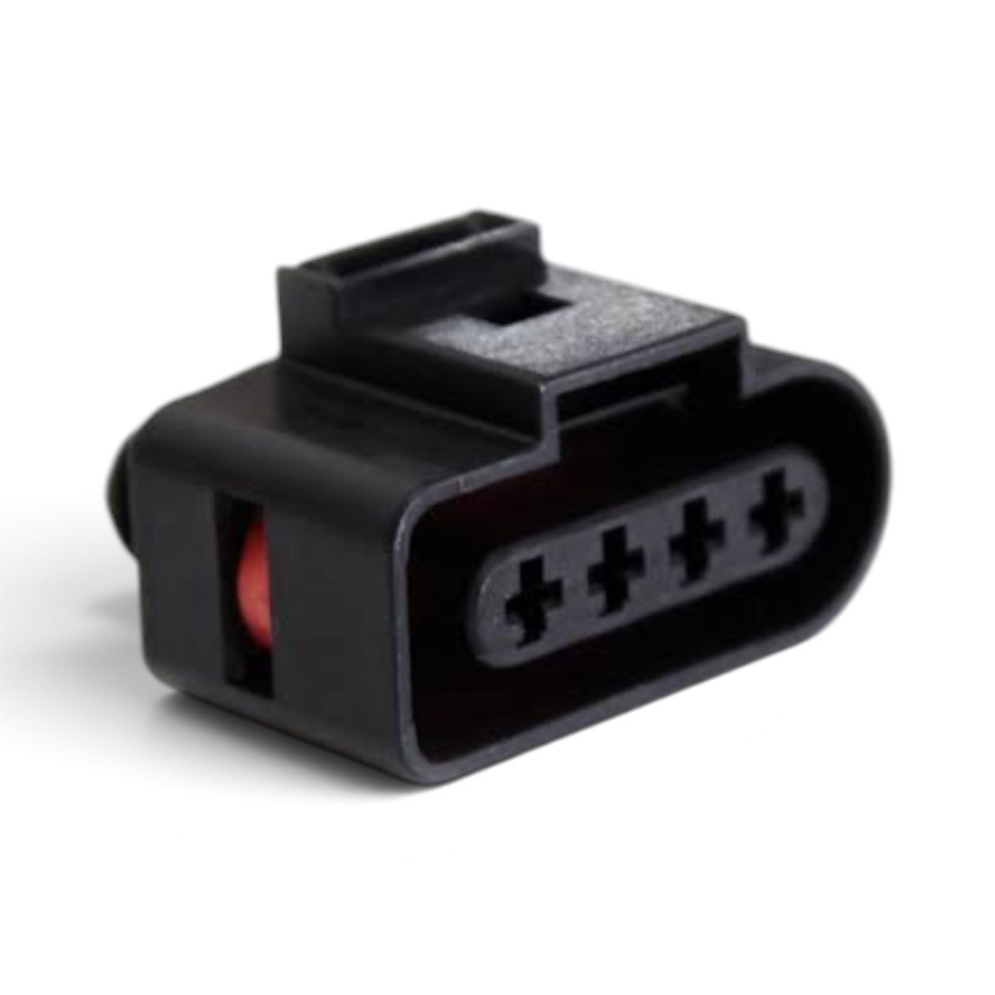 D-SHAPE 4 PIN 4-pin Coil Pack Plug for VW/Audi R8 (each) - Image 1