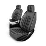 Tartan Black & Red Design PVC Seat Covers